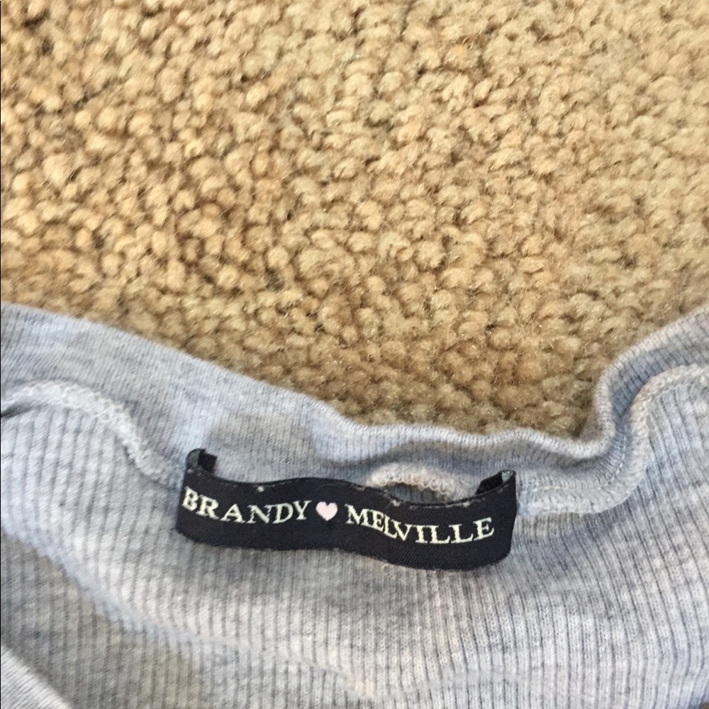 Brandy Melville grey cropped T shirt